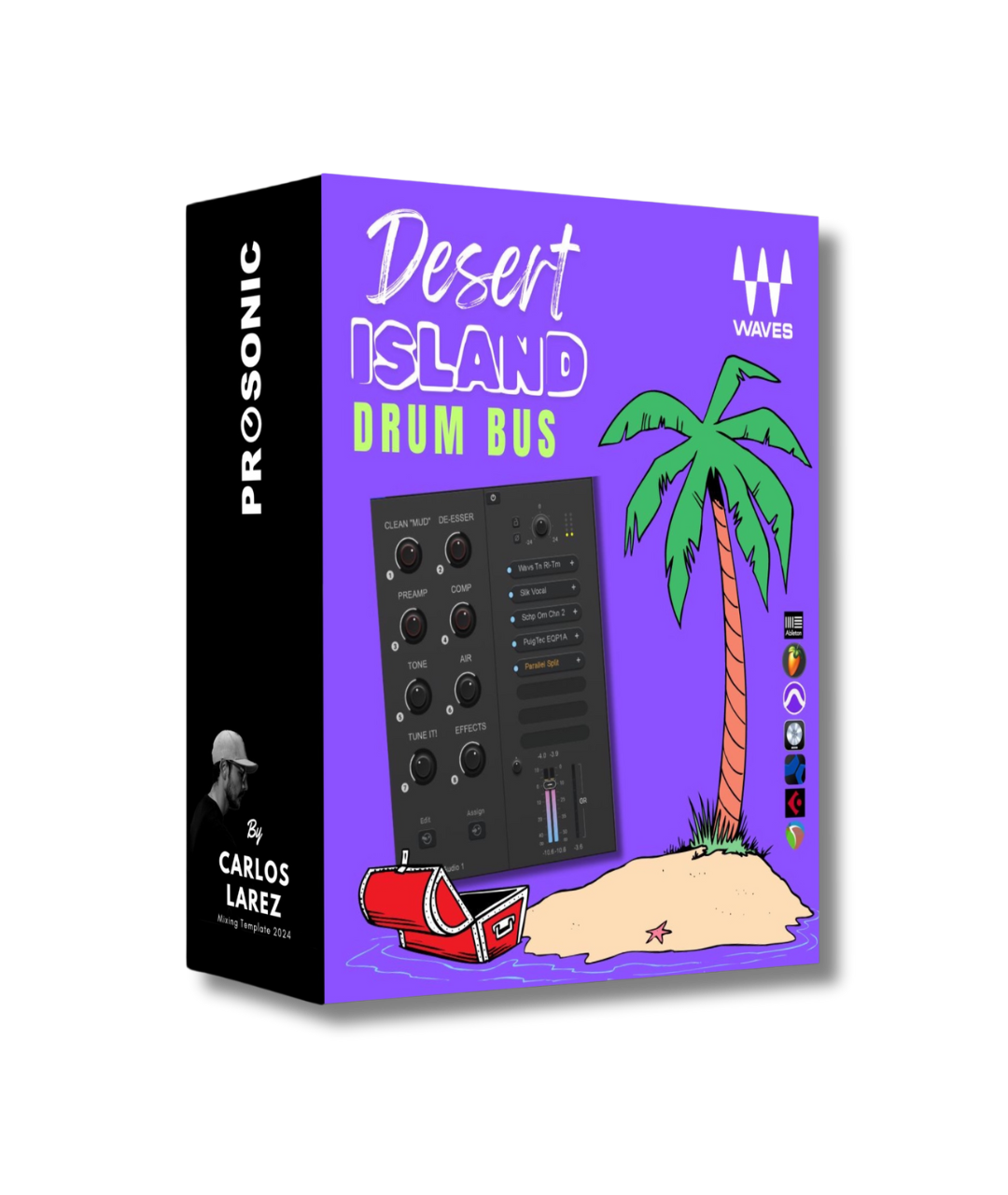 Waves Studio Rack "Desert Island" Drum Bus Chain