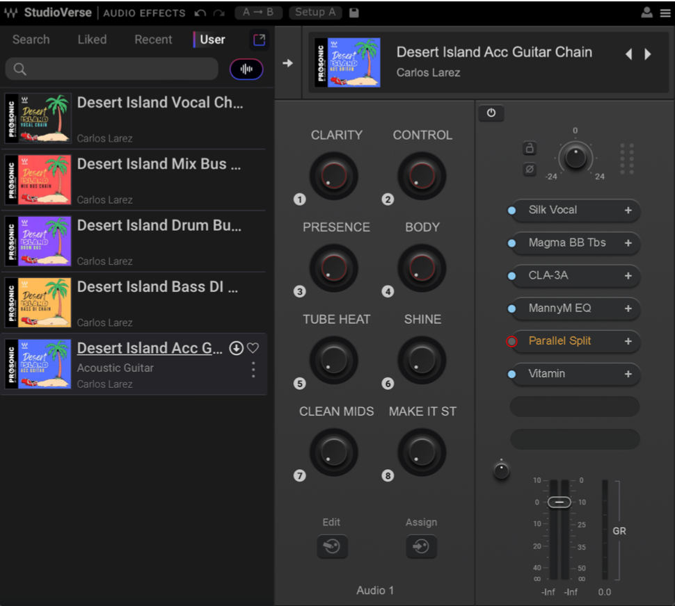 Waves StudioRack Preset "Desert Island" Singer SongWriter Pack - 20%OFF