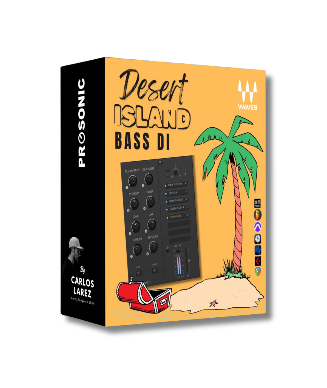 Waves StudioRack Preset "Desert Island" Bass DI Chain
